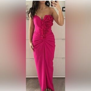 Elegant Pink Evening Gown